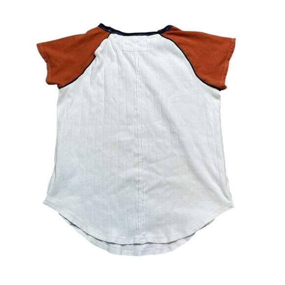 FREE PEOPLE WE THE FREE BLOCK IT BABY TEE White Size Large - Picture 4 of 8